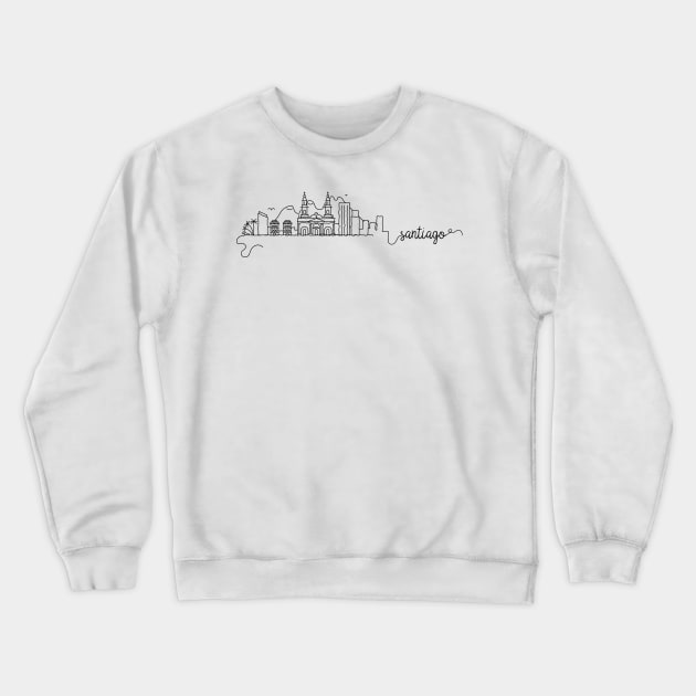 Santiago City Signature Crewneck Sweatshirt by kursatunsal